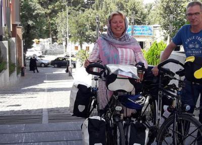 زوج دوچرخه سوار خارجی در جهت هلند &ndash سنگاپور به ایران رسیدند ، توصیه شده بود از ایران دیدن کنیم