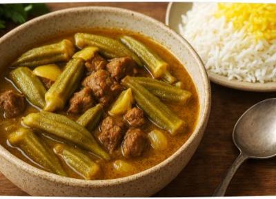 طرز تهیه خورشت بامیه بدون رب با ساده ترین روش